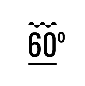 Lavado hasta 60潞 Lavado hasta 60潞